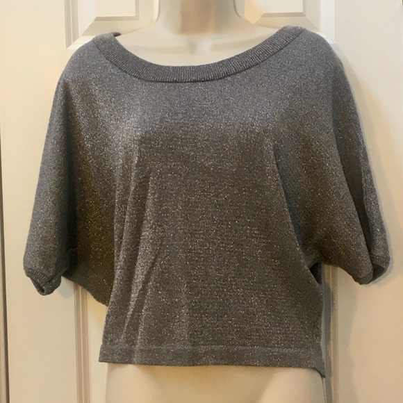 Rue21 Gray Silver L Thin Knit Batwing Sweater Top - Picture 8 of 8